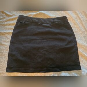 Black Women's Stretch Mini Skort